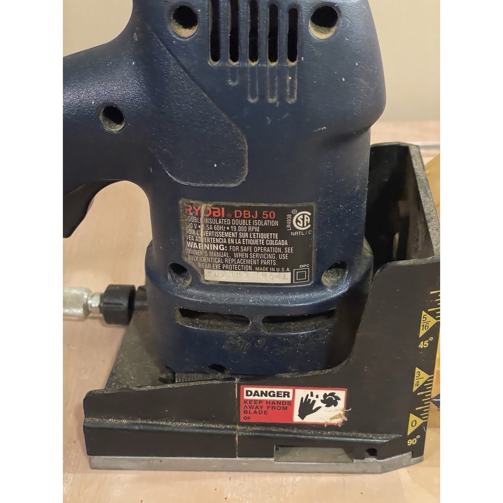 RYOBI Detail‎ Biscuit Joiner Model DBJ 50. Made in USA No Blade Works tested - Picture 3 of 8